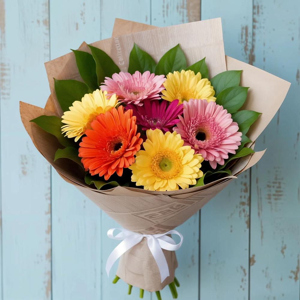 Букет цветов из: Герберы в Челюскинский
