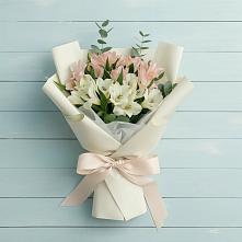 Букет цветов из:  Альстромерии #REPLACE_PRED# Челюскинский