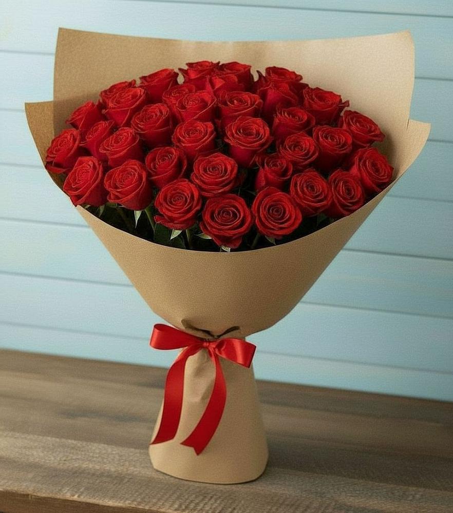 Букет Красные розы Милано в Челюскинский