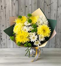 Букет цветов из:  Хризантемы в Челюскинский