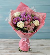 Букет цветов из:  Герберы #REPLACE_PRED# Челюскинский