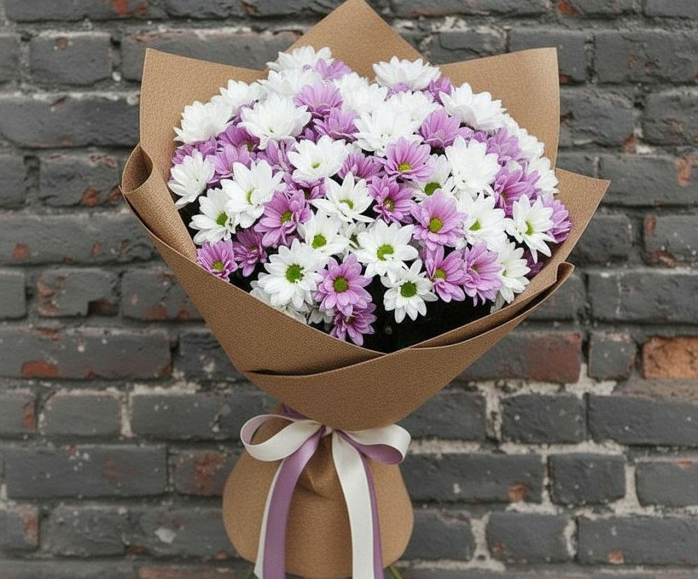 Букет цветов из: Хризантемы в Челюскинский