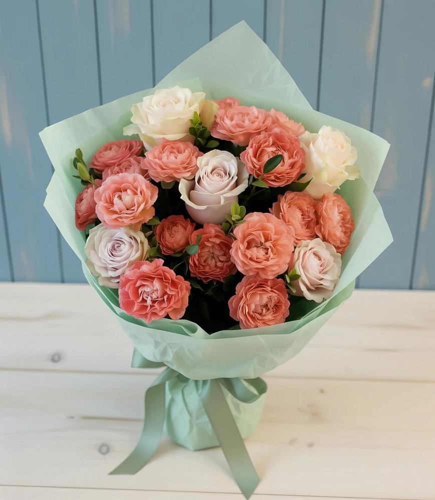 Букет цветов из: Розы в Челюскинский