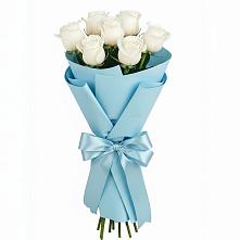 Букет 7 белых роз Проуд #REPLACE_PRED# Челюскинский