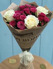 Букет цветов из:  Розы в Челюскинский