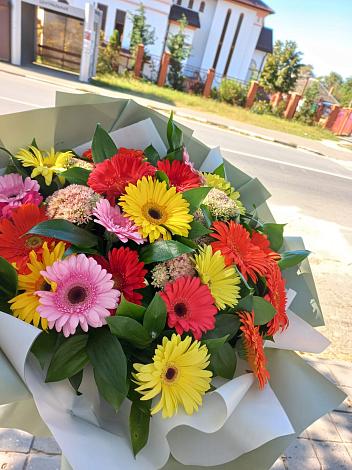 Букет цветов из: Герберы в Челюскинский