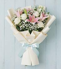 Букет цветов из:  Лилии #REPLACE_PRED# Челюскинский