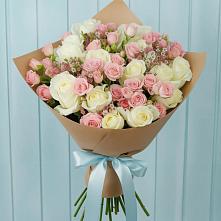 Букет цветов из:  Розы в Челюскинский